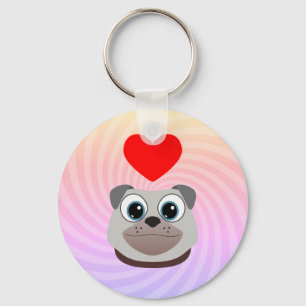 Llavero Love Pug