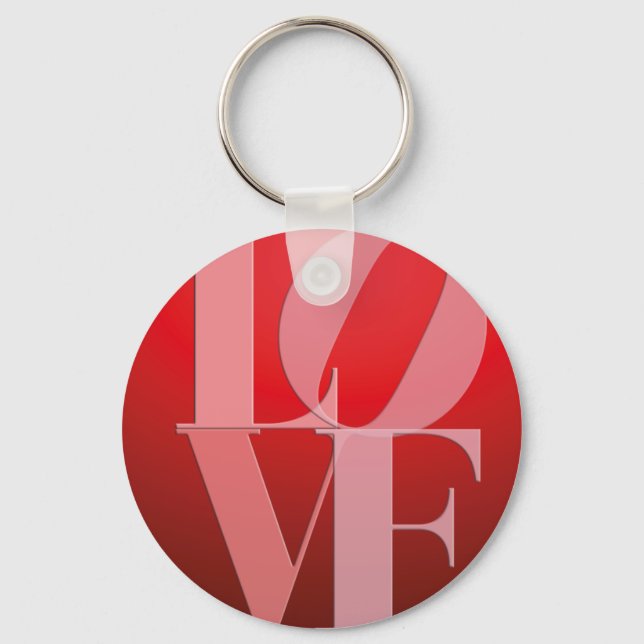 Llavero Love Romance Red Pink (Anverso)