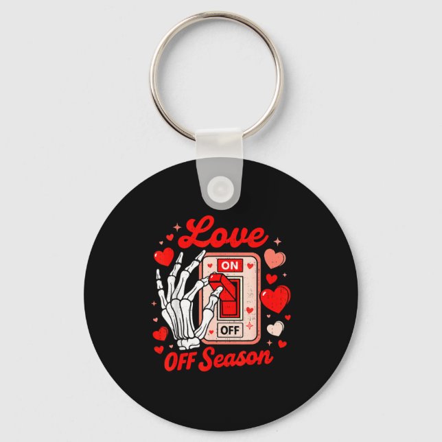 Llavero Love Season Skeleton Funny Valentines Day Womens T (Anverso)