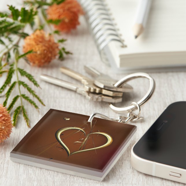 Llavero Love Shards of Gold Key Ring (Frente Derecha)