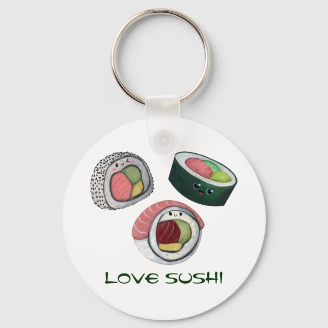 Llavero Love Sushi (Anverso)