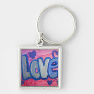 Llavero Love Sweet Candy Art Word Painting Keychain