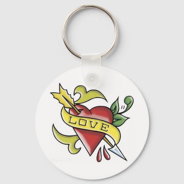 Llavero Love Tattoo Keychain (Anverso)
