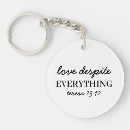 Llavero Love Them Anyway | Luke 23:24 Faith Scripture 