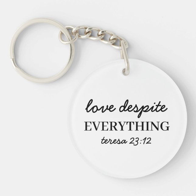 Llavero Love Them Anyway | Luke 23:24 Faith Scripture  (Frente)