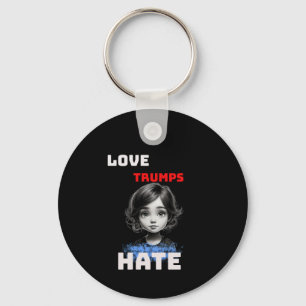 Llavero LOVE TRUMPS HATE -anti Donald Tee