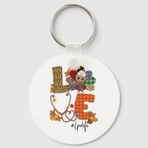 Llavero Love Turkey Stethoscope Lpn Nurs Life Thanksgivin