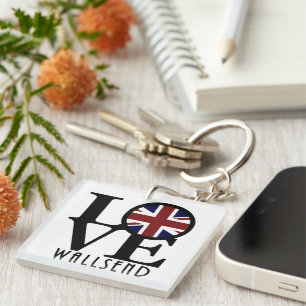 Llavero LOVE Wallsend England
