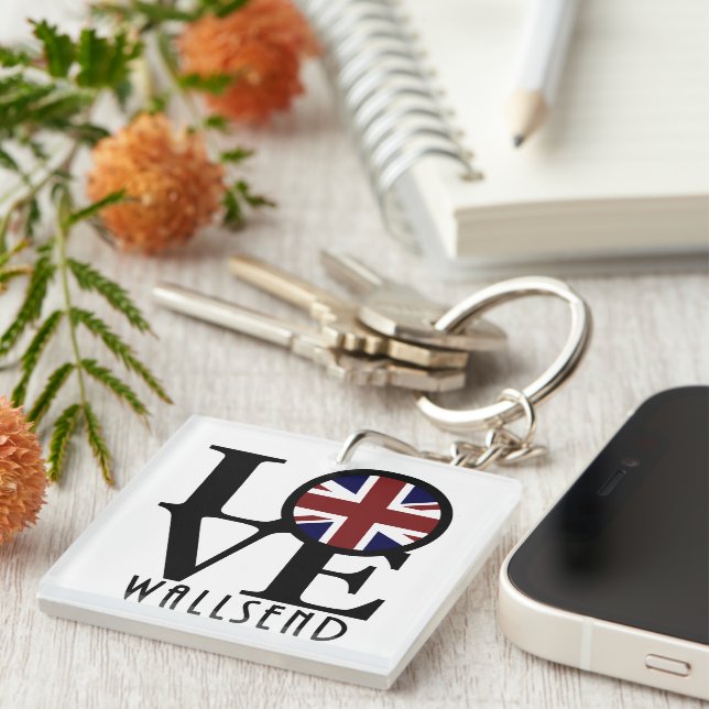 Llavero LOVE Wallsend England (Frente Derecha)