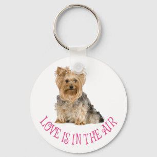 Llavero Love Yorkshire Terrier Puppy Dog Keychain