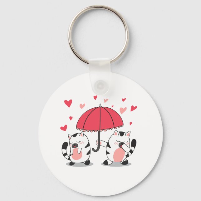 Llavero Love You Cats Keyring (Anverso)