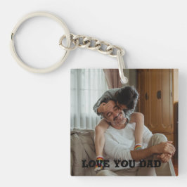 Llavero Love You dad dad personalizada Photo Keychain