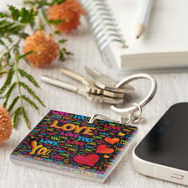 Llavero Love You Key Chain (Frente Derecha)