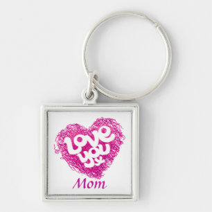 Llavero Love you x Mom keychain