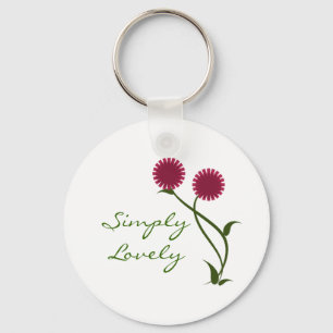 Llavero Lovely Blooms Keychain, Fuchsia