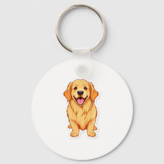 Llavero Lovely Golden Retriever Keychain