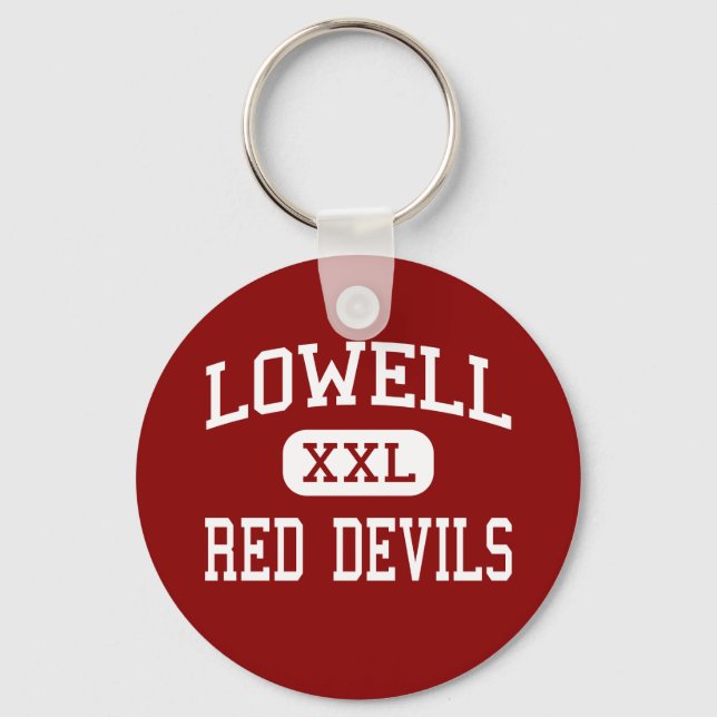 Llavero Lowell - Red Devils - High School - Lowell Indiana (Anverso)