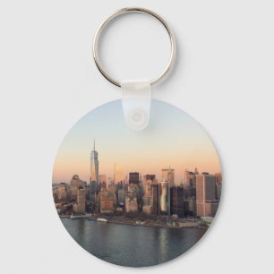 Llavero Lower Manhattan Sunset WTC Freedom Tower NYC