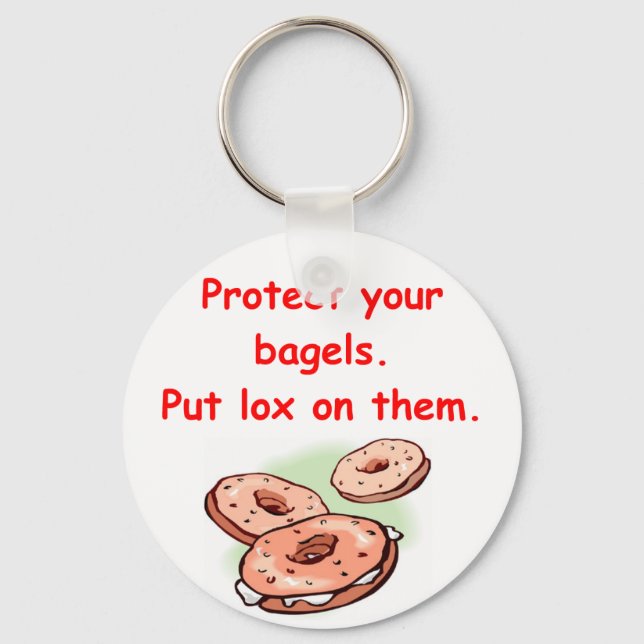 Llavero lox y bagels (Anverso)