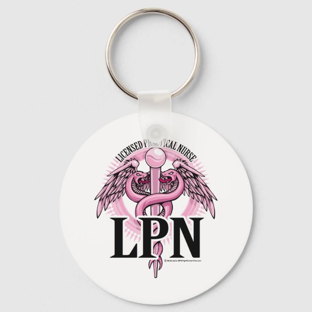 Llavero LPN PINK Caduceus (Anverso)