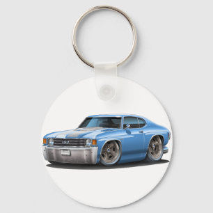Llavero Lt 1971-72 de Chevelle Azul-Blanco Car