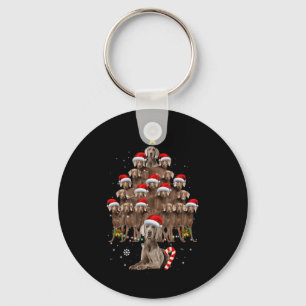 Llavero Luces de árbol de Navidad con perro Weimaraner som