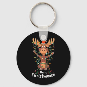 Llavero Luces de árbol de Navidad Merry Christmoose Christ
