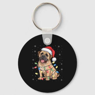 Llavero Luces de Navidad para Perro Bullmastiff Ropa de Na