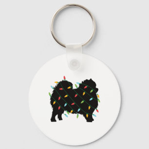 Llavero Luces de Navidad Pomerania Regalo Divertido Para A