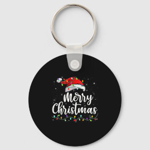 Llavero Luces de Navidad Sombrero de Santa Navidad Familia