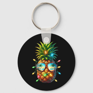 Llavero Luces de Navidad Tropicales de Piña Sungl Navidad