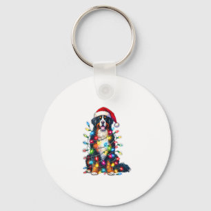 Llavero Luces de Navidades de Bernese Mountain Dog