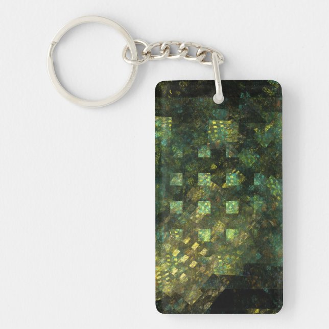 Llavero Luces en la ciudad Resumen arte (Frente)