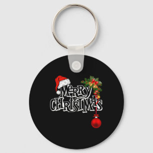 Llavero Luces Navideñas Sombrero de Santa Navidad Familia