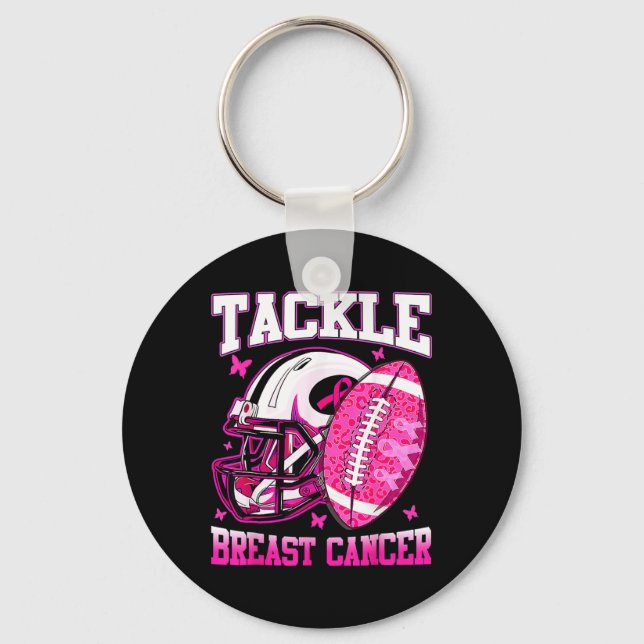 Llavero Lucha contra el cáncer de mama Concienciación fren (Anverso)