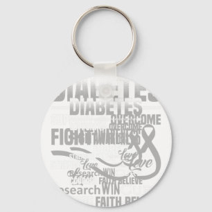Llavero Lucha contra la diabetes Ayuda a la Conciencia Esp