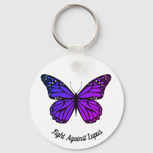 Llavero Lucha contra la mariposa púrpura de Lupus Bonito