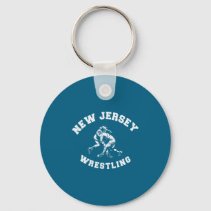 Llavero Lucha de Nueva Jersey Años 80 Estilo Retro Deterio