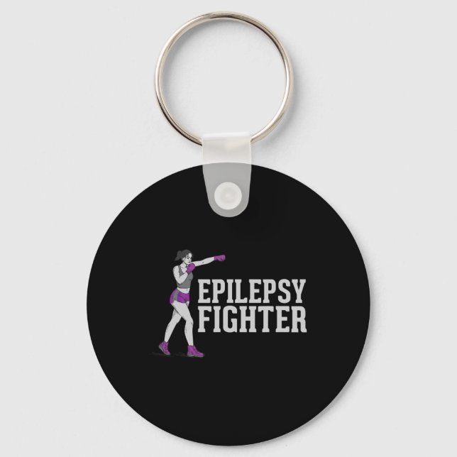 Llavero Luchador de epilepsia - Apoyo a Guerrero de Concie (Anverso)