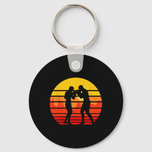 Llavero Luchador de Muay Thai Vintage Retro Kickboxing Tai