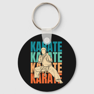 Llavero Luchador de Retro Karate - Karate vintage de artes