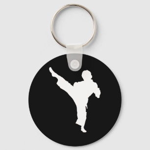 Llavero Luchador de Silhouette Karate Shotokan Martial Art