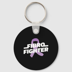 Llavero Luchador - Fibromialgia Conciencia Cinta púrpura