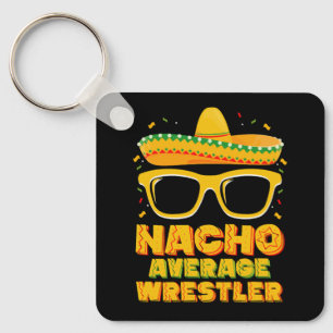 Llavero Luchador Nacho Promedio Luchando Cinco de Mayo