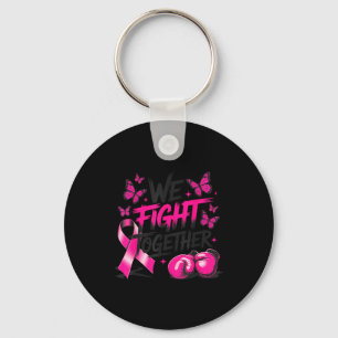 Llavero Luchamos Juntos Guantes de Lucha Libre Cáncer de M