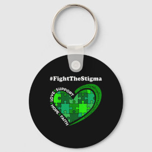 Llavero Luchar Contra El Estigma Cinta Verde Awaren De Sal