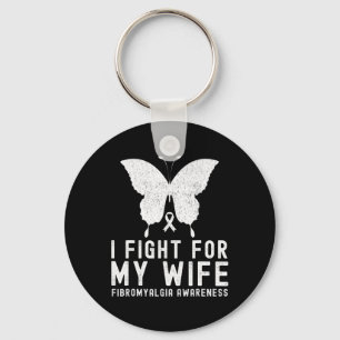 Llavero Lucho Por Mi Esposa Fibromialgia Mes De Conciencia
