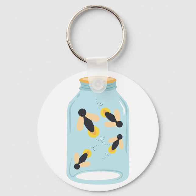 Llavero Luciérnagas En Jar (Anverso)