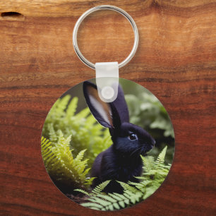 Llavero Lucifer El Pequeño Conejito Negro, Anillo De Clave