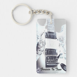 Llavero Lucite Guitar Wedding Favor